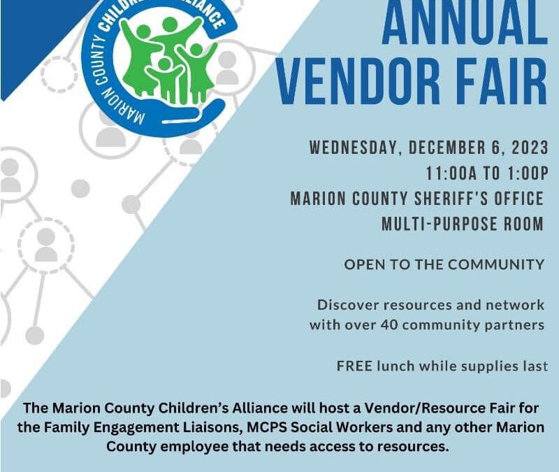 Tender Care is Attending the Annual Vendor Fair on December 6th at 11am!