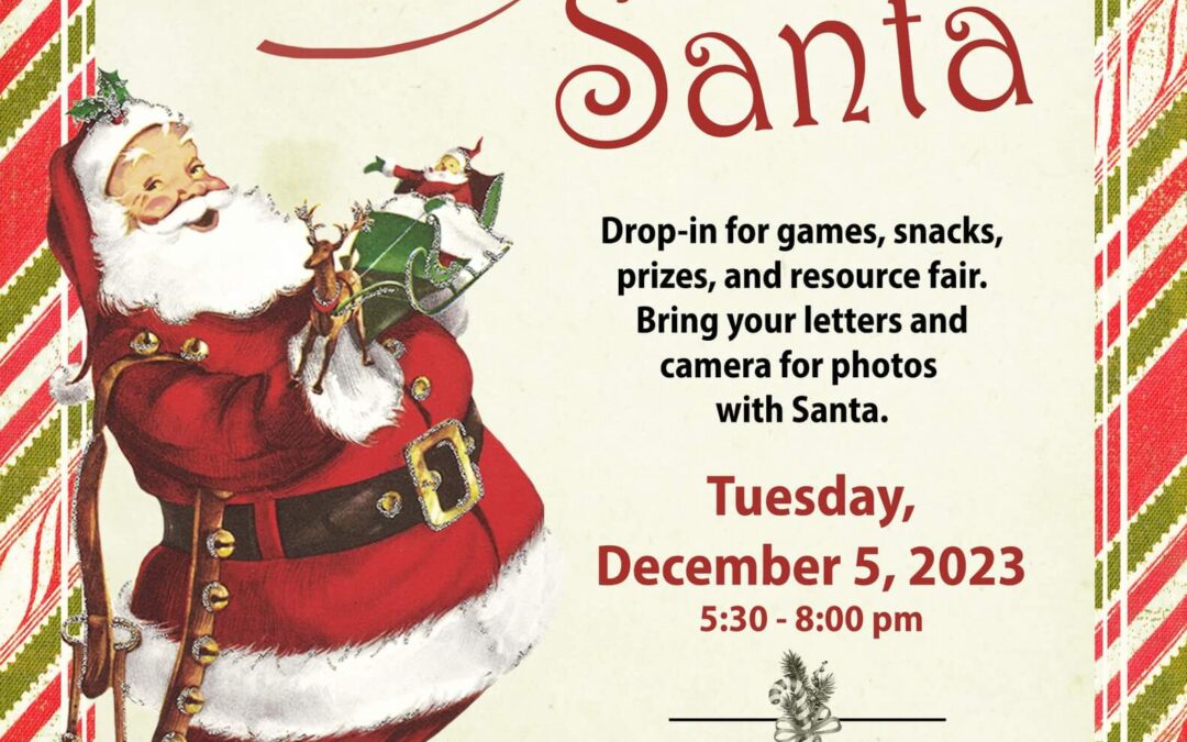 Tender Care is Attending Evening with Santa on December 5th at 5:30pm!